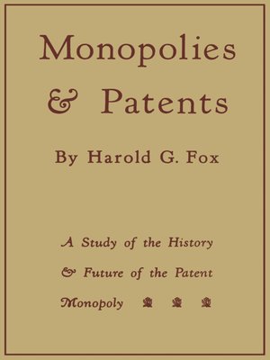 cover image of Monopolies and Patents